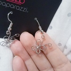 Girls Starlet Dangling Butterfly Earrings